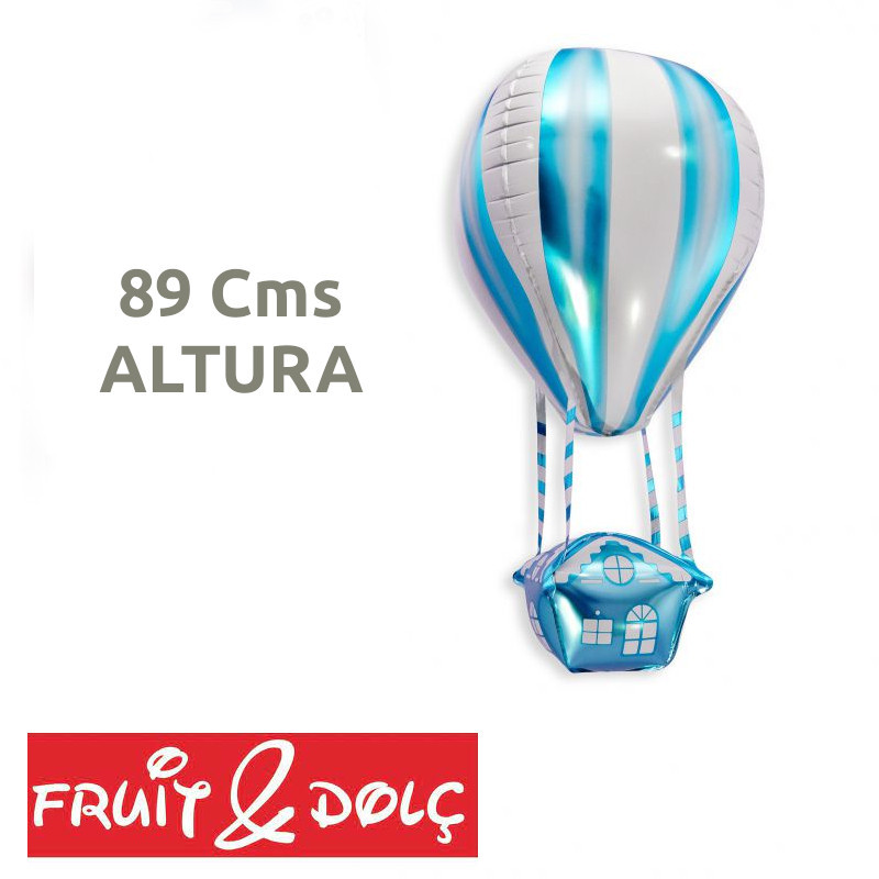 GLOBO PARA HELIO "AEROSTATICO AZUL" 90CM