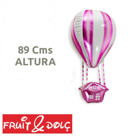 GLOBO PARA HELIO "AEROSTATICO ROSA" 89 Cms