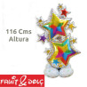 GLOBO PARA AIRE "AIRLOON ESTRELLAS CON BASE" 116Cms