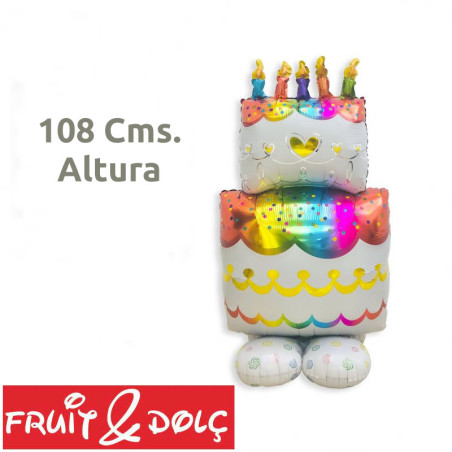 GLOBO PARA AIRE AIRLOON "TARTA" CON BASE 108Cms