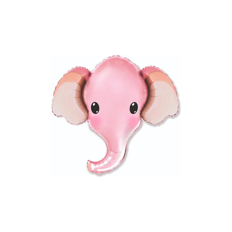 GLOBO CABEZA DE ELEFANTE ROSA  99 CMS