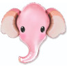 GLOBO CABEZA DE ELEFANTE ROSA  99 CMS