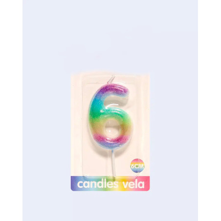 VELA ARCO IRIS NUMERO 6